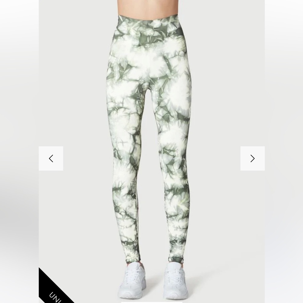 One by one CD leggings neubula color green tie-dye size medium